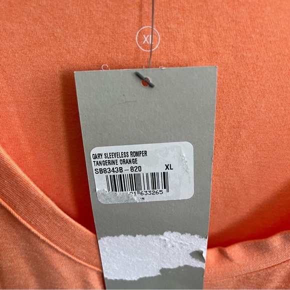 Sweaty Betty Gary Sleeveless Romper Tangerine Orange Size XL NWT - Picture 3 of 5